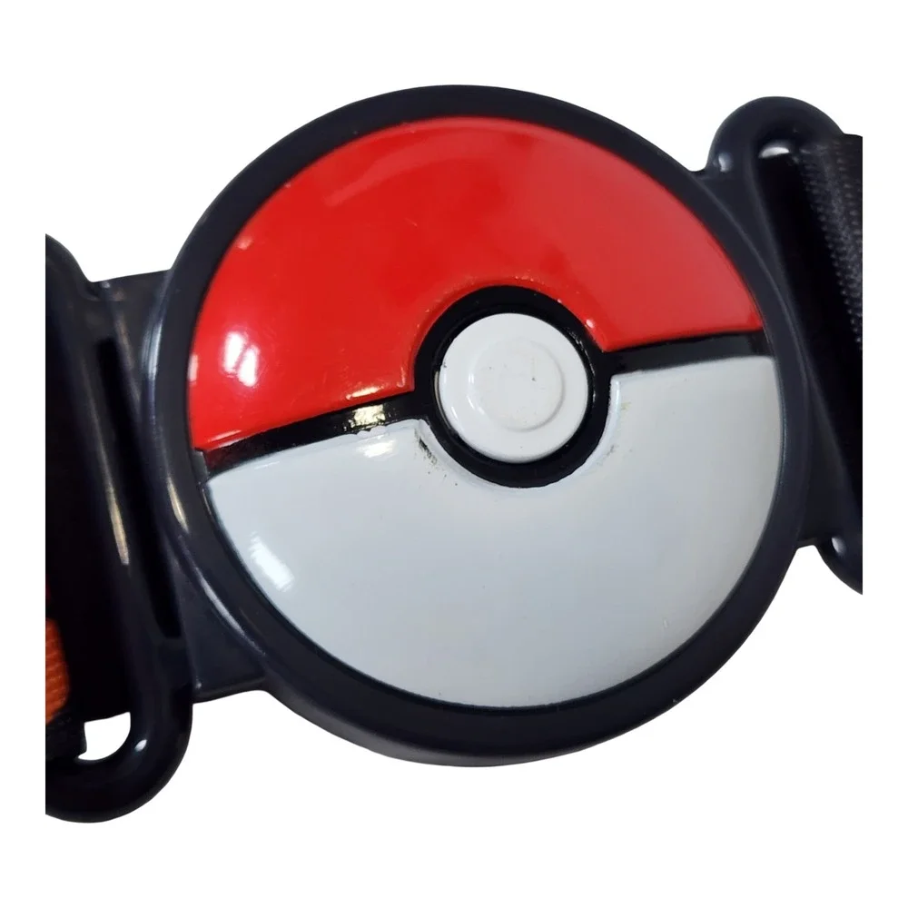 Pokemon Charizard Retro Sunset Elastic Cinch Belt Poke Ball Buckle Orange Mens